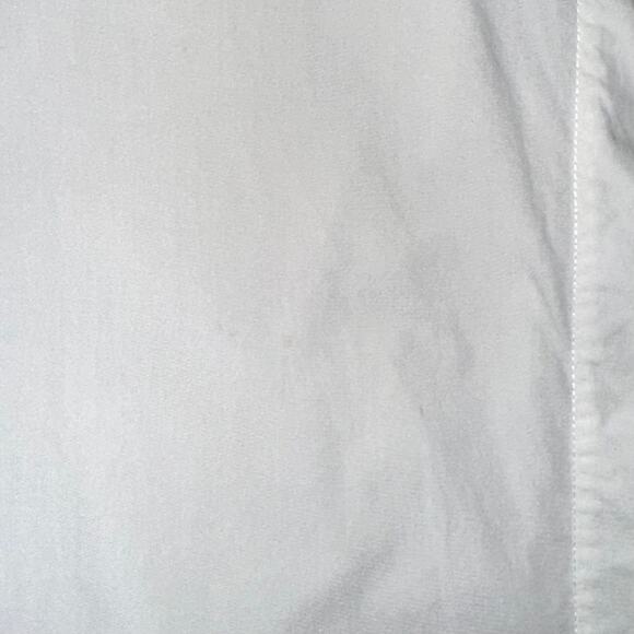 Club Monaco White Cinch Sleeve Organic Cotton Button Up Shirt Size Small - Picture 14 of 14